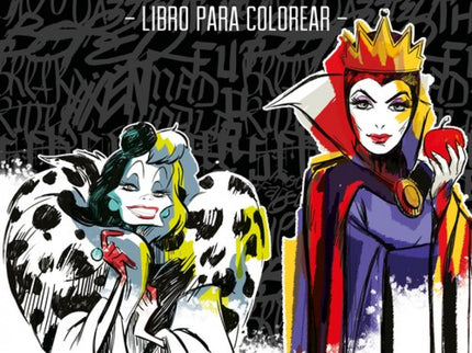 Libro Villanos: Libro Para Colorear: Diviertete coloreando a los villanos mas memorables de las mejores peliculas animadas de Disney. Con ilustraciones originales a una sola cara para que puedas colorear sin preocuparte.