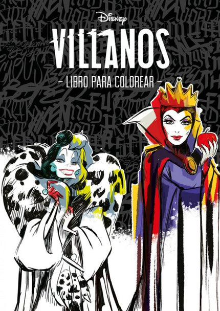 Libro Villanos: Libro Para Colorear: Diviertete coloreando a los villanos mas memorables de las mejores peliculas animadas de Disney. Con ilustraciones originales a una sola cara para que puedas colorear sin preocuparte.