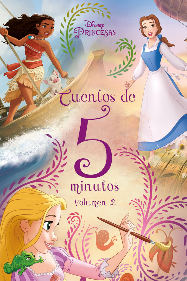 Libro Princesas. Cuentos De 5 Minutos. Volumen 2: Tus princesas favoritas de Disney te esperan en esta nueva y encantadora coleccio?n de cuentos cla?sicos. Pensadas para ser lei?das en voz alta en tan solo cinco minutos, estas historias ilustradas hara?n disfrutar a nin?os y nin?as de todas las edades.