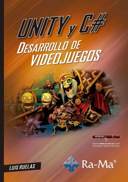 Libro Unity Y C#: Este libro está desarrollado para que las personas que quieran adentrase en el mundo de la programación de videojuegos puedan aprender, de forma didáctica y desde cero, como es la creación de un videojuego en una plataforma 3D y con todos los elementos d
