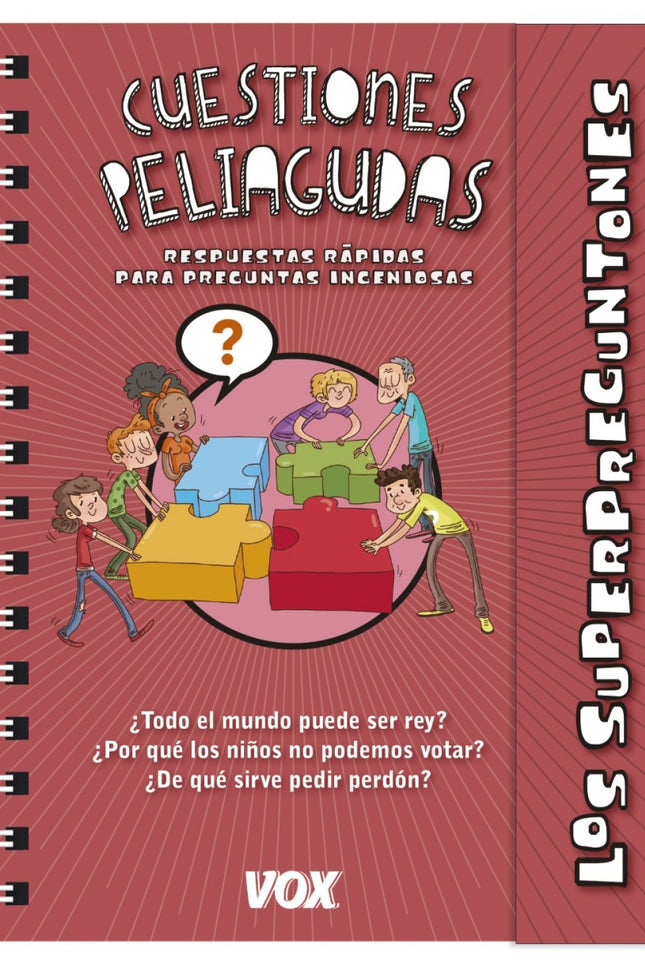Libro Cuestiones Peliagudas: Todos empezamos a temblar cuando un Superpreguntón nos mira directamente a los ojos y abre 