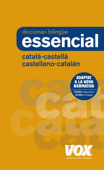 Libro Diccionari Essencial Catalá-castellà/Castellano-catalán: La major quantitat d'entrades possibles en un format redu