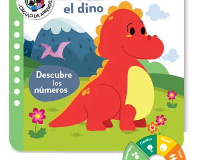 Libro Doni El Dino - Descubre Los Numeros (combañeros): Este libro ayuda a enseñar los números a los niños. Familiarizarse con los números activará en el niño la comprensión de las cantidades pequeñas y le ayudará a tener una buena base aritmética