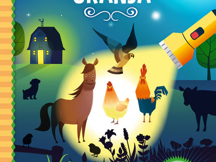 Libro Exploracion Por La Granja: Alegres historias para leer en voz alta, con bonitas ilustraciones para realizar búsquedas. Con una «linterna» de resistente cartón blanco.