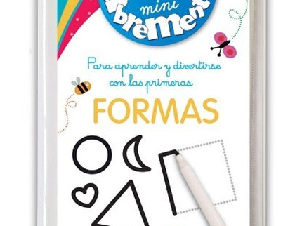 Libro Mini Abremente Formas Escribir Y Borrar: El libro cuenta con 40 páginas de actividades para que los niños aprendan