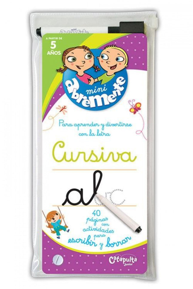 Libro Mini Abremente Cursiva Para Escribir Y Borrar: .