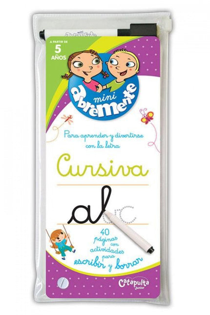 Libro Mini Abremente Cursiva Para Escribir Y Borrar: .
