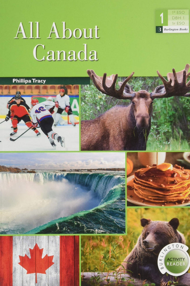 Portada del libro All About Canada 1ºeso. Activity Readers 2019