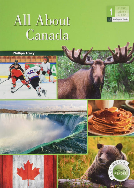 Portada del libro All About Canada 1ºeso. Activity Readers 2019