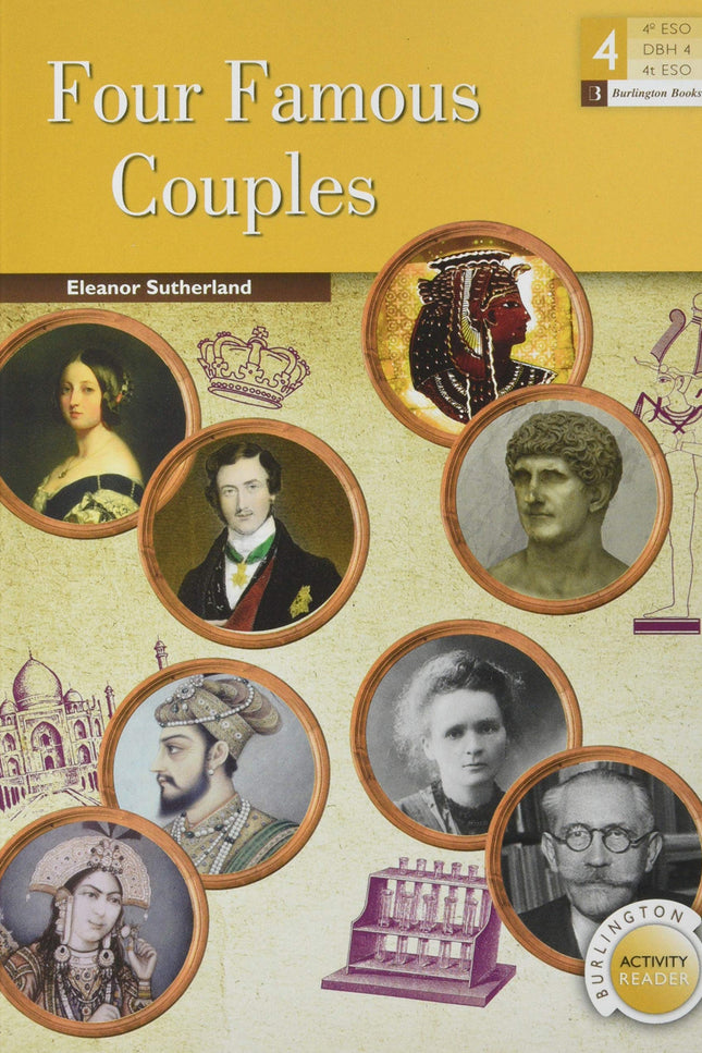 Portada del libro Four Famous Couples 4ºeso. Activity Readers 2019