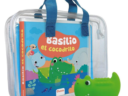 LIBRO DE BAÑO. BASILIO EL COCODRILO - Sigrid Martinez Pena - OTRO FORMATO LIBRO