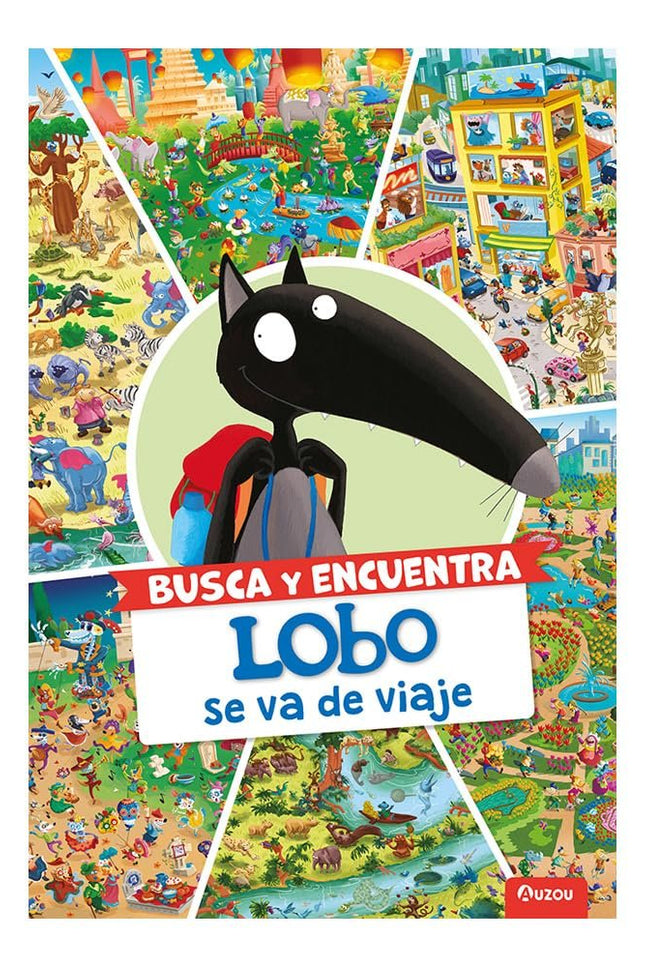 Busca y encuentra, Lobo se va de viaje - Orianne Lallemand - CartonÃ©