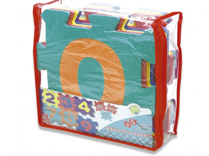 ALFOMBRA PUZZLE GOMA EVA 10 PIEZAS 32X32CM NUMEROS