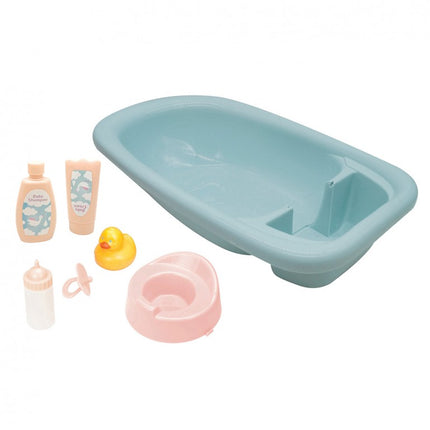 BAÑERA AZUL PARA MUÑECOS CON 7 COMPLEMENTOS T00989 TACHAN