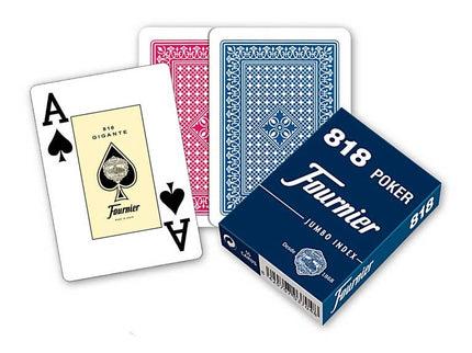 BARAJA N.818-55 CARTAS-POKER INGLES C/12 10023377 FOURNIER