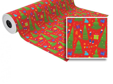BOBINA PAPEL NAVIDAD 62CM.NV1701 BASIKA