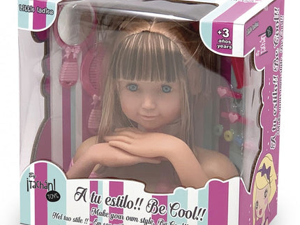 BUSTO DE NIÑA CON SET DE PELUQUERIA - TACHAN