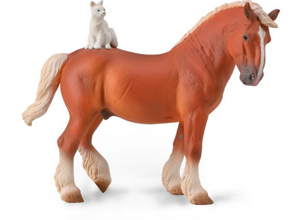 CABALLO DE TIRO CON GATO ENCIMA - 88916 - COLLECTA