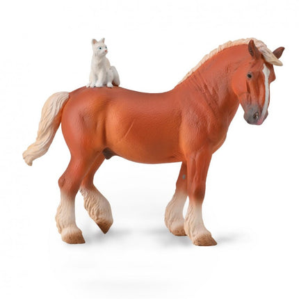 CABALLO DE TIRO CON GATO ENCIMA - 88916 - COLLECTA