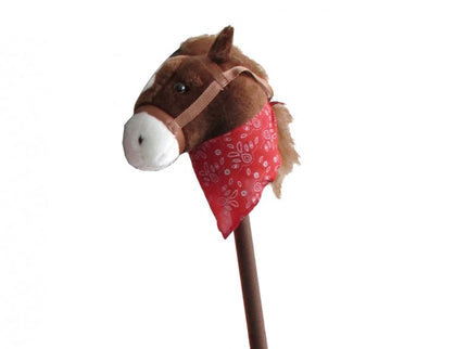 CABEZA DE CABALLO CON PALO C/SONIDOS SDOS MARRON