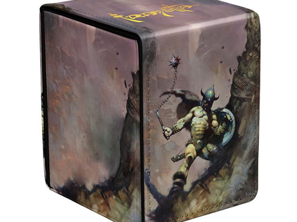 Caja de mazo Alcove Flip "Warrior with Ball and Chain" Frank Frazetta - Ultra Pro