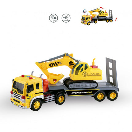 CAMION CON GRUA LUZ Y SONIDO HEROES DE CARRETERA