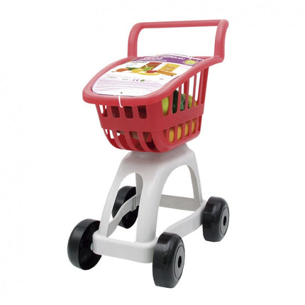 CARRITO SUPERMERCADO CON ALIMENTOS ROJO 91R TACHAN