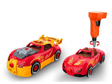 COCHE CARRERAS ROJO CON ACCESORIOS TUNNING 2 EN 1 TACHAN