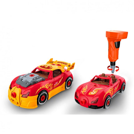 COCHE CARRERAS ROJO CON ACCESORIOS TUNNING 2 EN 1 TACHAN