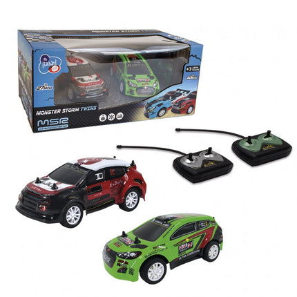 COCHES R/C RALLY STORM TWIN DOBLE FRECUENCIA 1:26 T01018 TAC