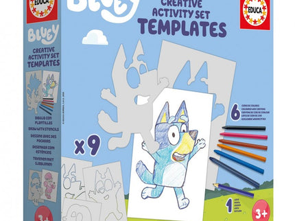 CREATIVE ACTIVITY SET TEMPLATES BLUEY 19886 EDUCA