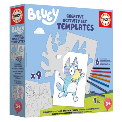 CREATIVE ACTIVITY SET TEMPLATES BLUEY 19886 EDUCA