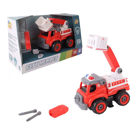 DIY CAMION BOMBEROS CONSTRUCCION 33PZAS T01023