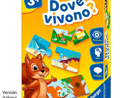 ¿DÓNDE VIVEN? ITALIANO 24112 RAVENSBURGER