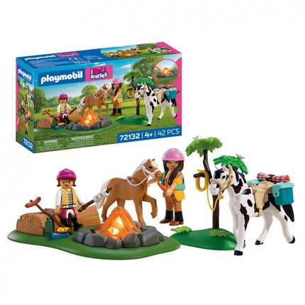 EXCURSIÓN A CABALLO CON HOGUERA 72132 PLAYMOBIL