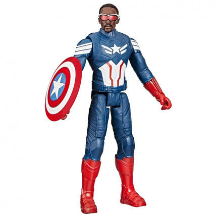 FIGURA CAPITÁN AMÉRICA TITAN HERO F9276 HASBRO