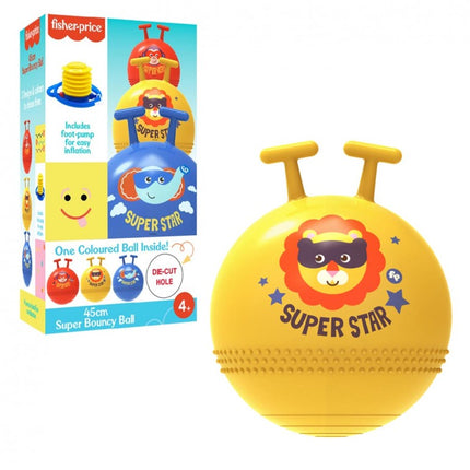 FISHER PRICE: SALTADOR AMARILLO 42CM CON HINCHADOR