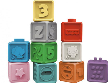 FISHER PRICE: SET DE 10 CUBOS DE BAÑO