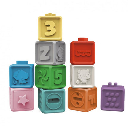 FISHER PRICE: SET DE 10 CUBOS DE BAÑO