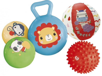 FISHER PRICE: SET DE PELOTAS Y SONAJEROS 5PIEZAS