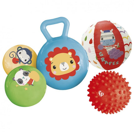 FISHER PRICE: SET DE PELOTAS Y SONAJEROS 5PIEZAS