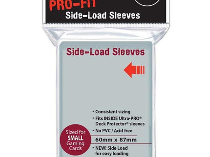 Fundas Small 60mm x 87mm Pro Fit Side Load Transparente (100 fundas) Ultra Pro.
