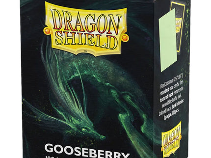Fundas Standard Matte Gooseberry Green & Black (100 Unidades) - Dragon Shield