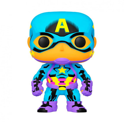 FUNKO POP FIGURA CAPITAN AMERICA BLACK LIGHT 48845