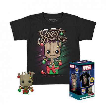 FUNKO POP & TEE HOLIDAY GROOT TALLA XL 72956 MARVEL