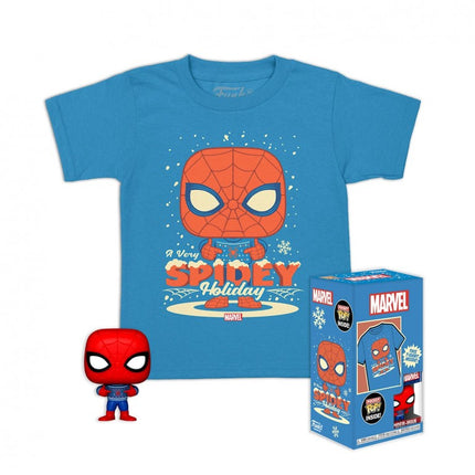 FUNKO POP & TEE HOLIDAY SPIDERMAN TALLA M 72946 MARVEL