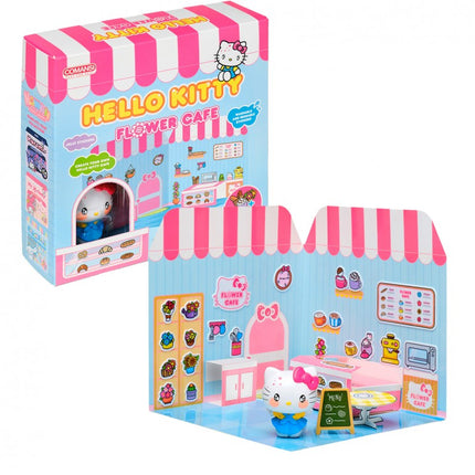 HELLO KITTY- STICKER HOUSE FLOWER CAFE ST30001 COMANSI