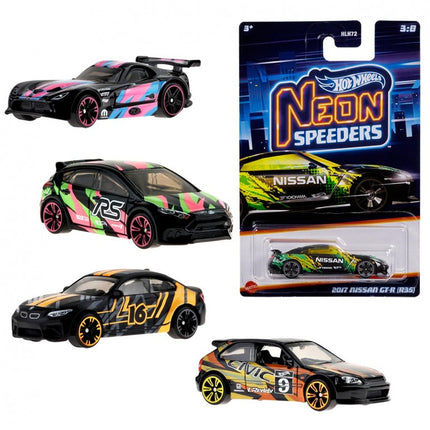 HOT WHEELS NEON SPEEDERS COCHE SURTIDO HLH72 MATTEL