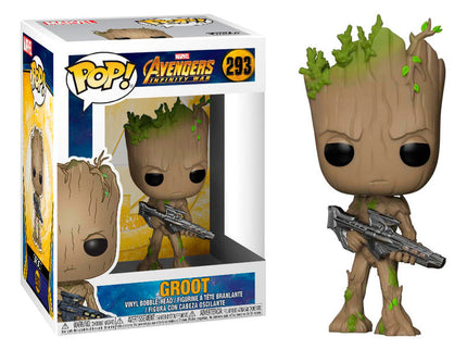Figura POP Marvel Avengers Infinity War Teen Groot with Gun