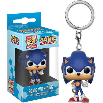 Sonic The Hedgehog POP! Vinyl Llavero Sonic (Ring) 4 cm
